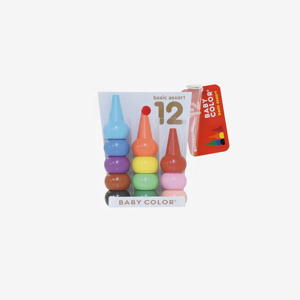 Aozora Baby Color Crayons Basic 12-Pack - Image 6