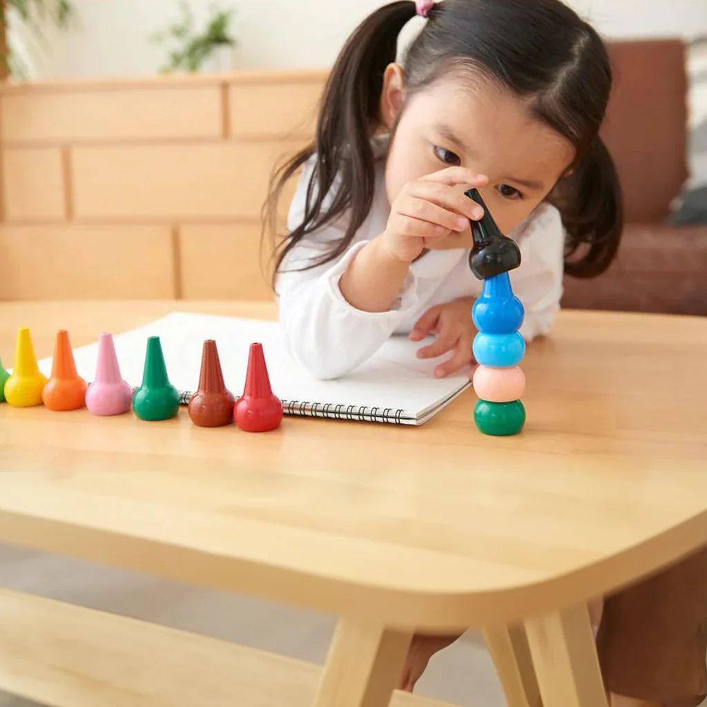 Aozora Baby Color Crayons Basic 6-Pack - Image 3