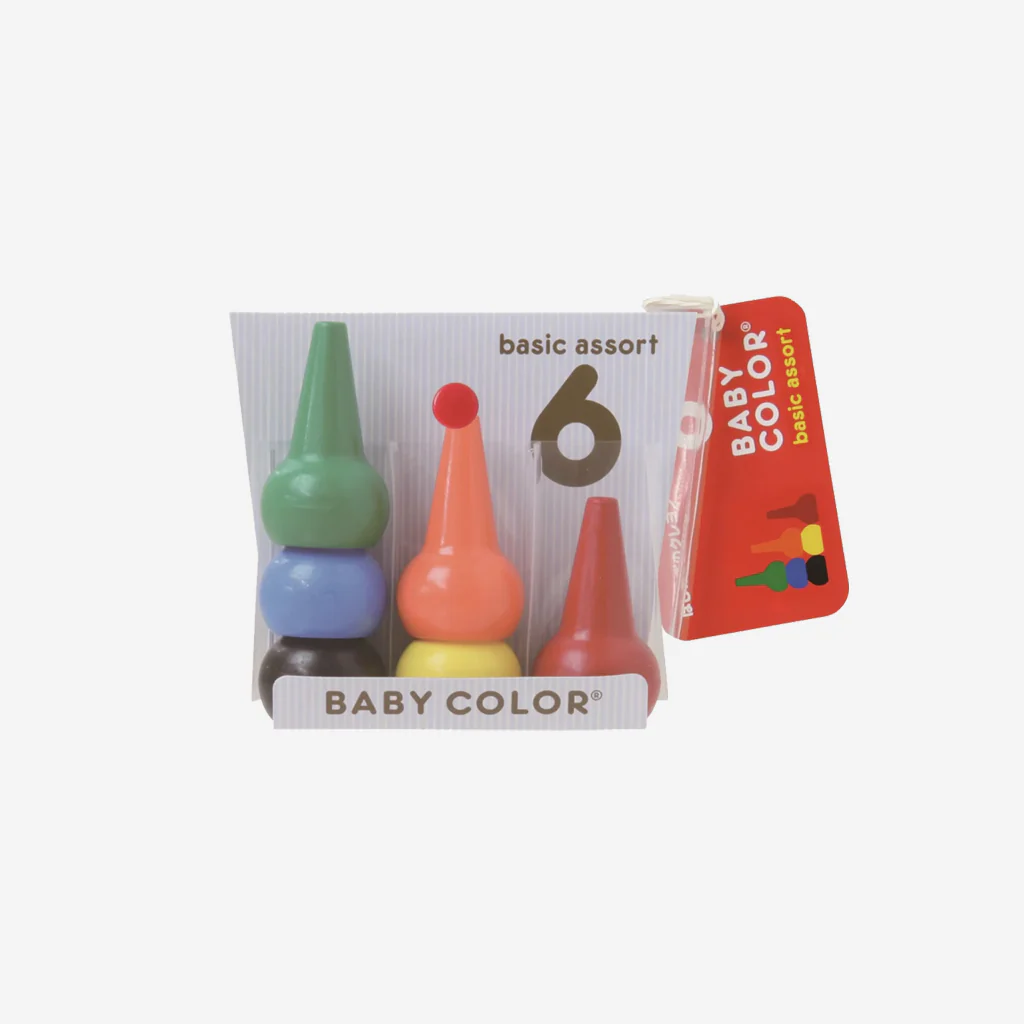 Aozora Baby Color Crayons Basic 6-Pack - Image 6