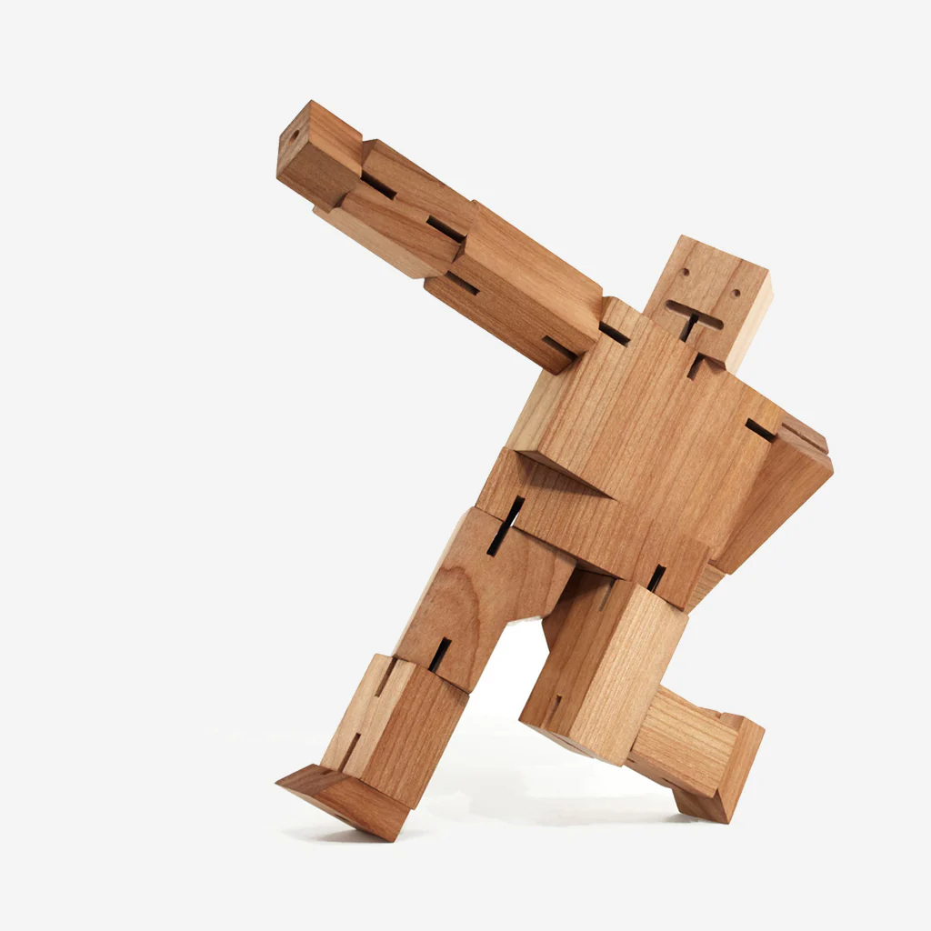 Areaware Cubebot Robot Natural Medium - Image 3