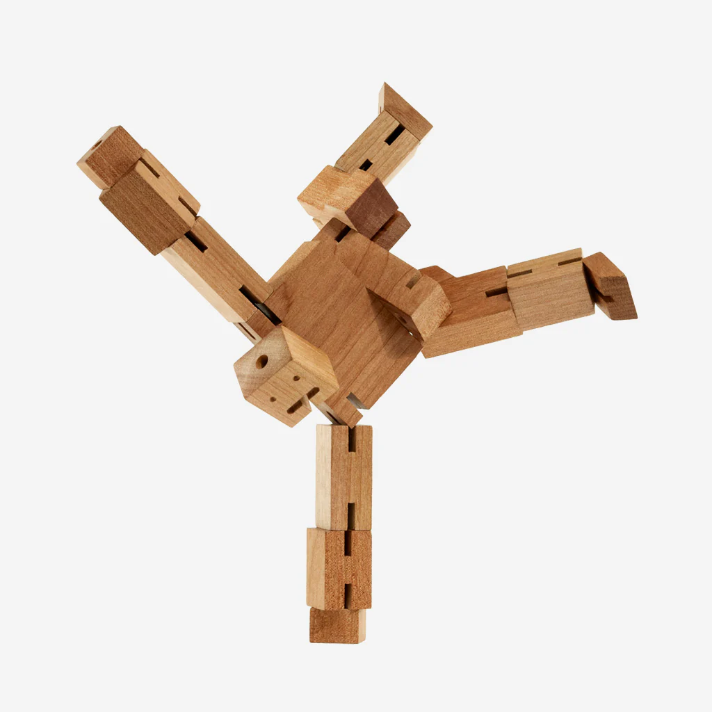 Areaware Cubebot Robot Natural Medium - Image 4