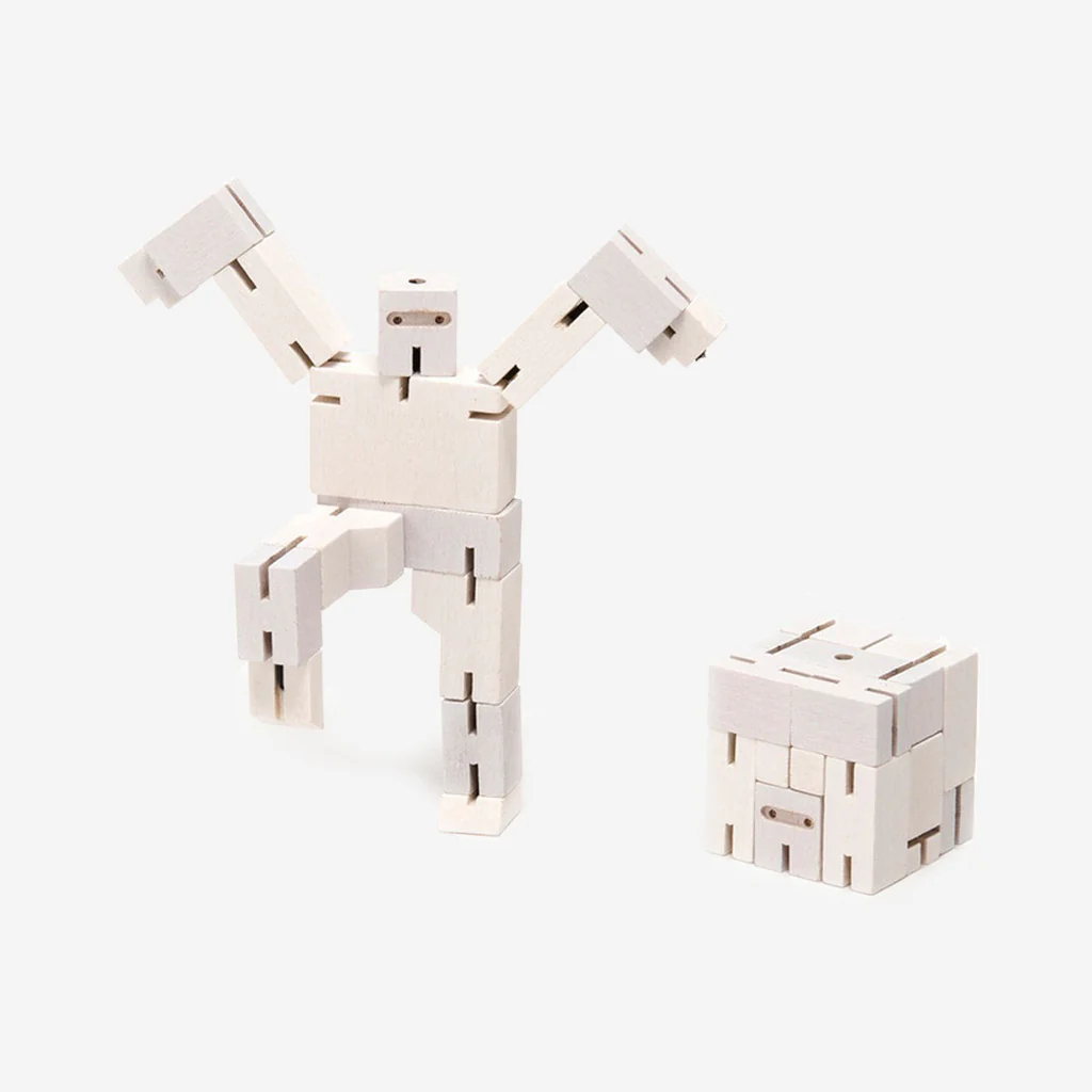 Areaware Cubebot Ninja White Micro - Image 3