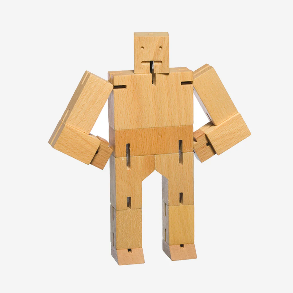 Areaware Cubebot Robot Natural Small - Image 3