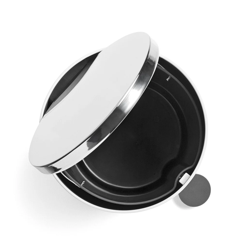 Audo Bathroom Pedal Bin Black 7L - Image 3