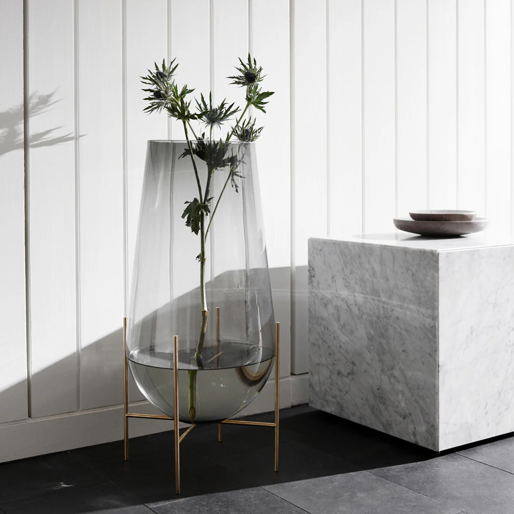 Audo Echasse Smoked Glass Vase Medium - Image 3