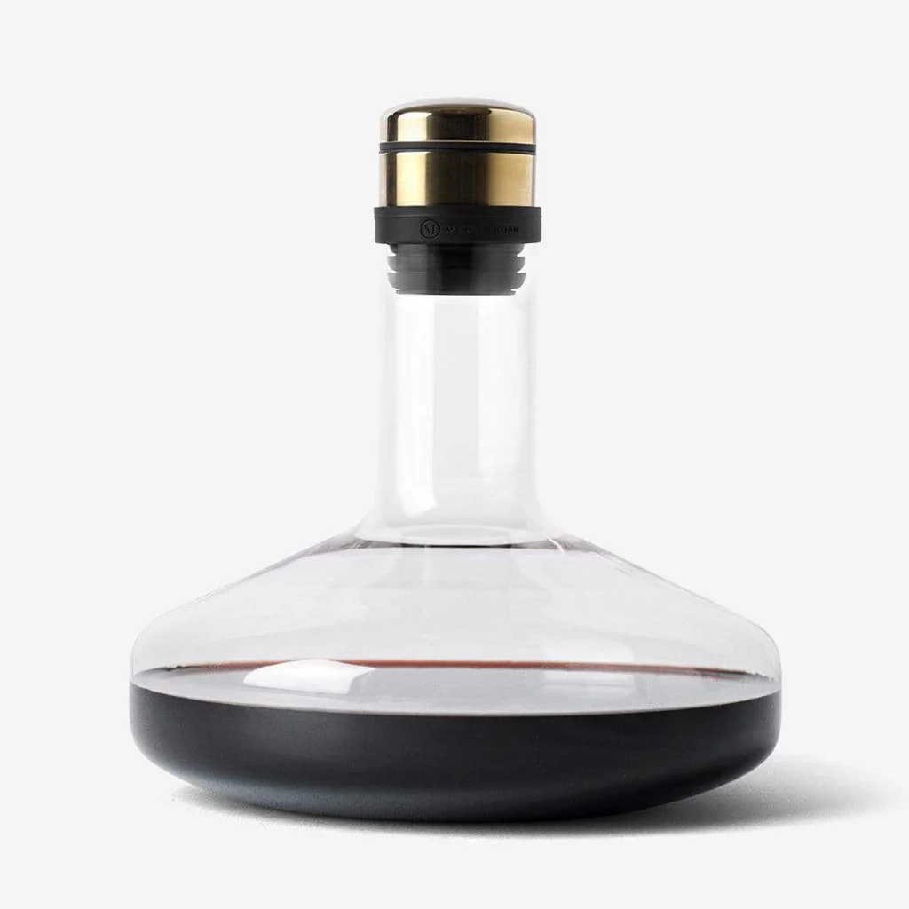 Audo Wine Breather Carafe Deluxe Clear Brass - Image 5