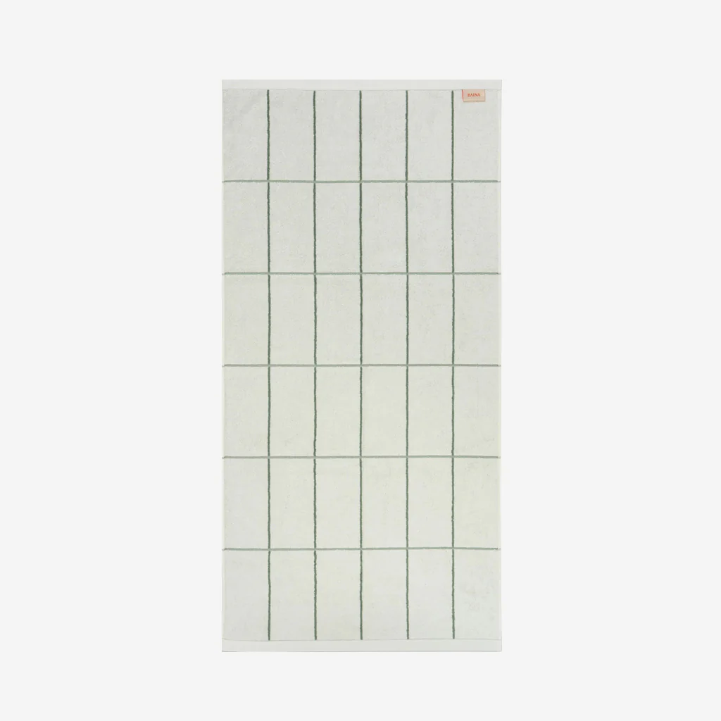 Baina Sage Chalk Bethell Bath Towel - Image 3