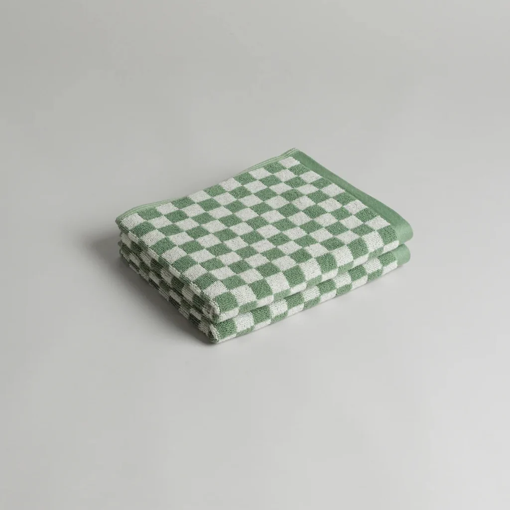 Baina Sage Chalk Josephine Hand Towel - Image 5