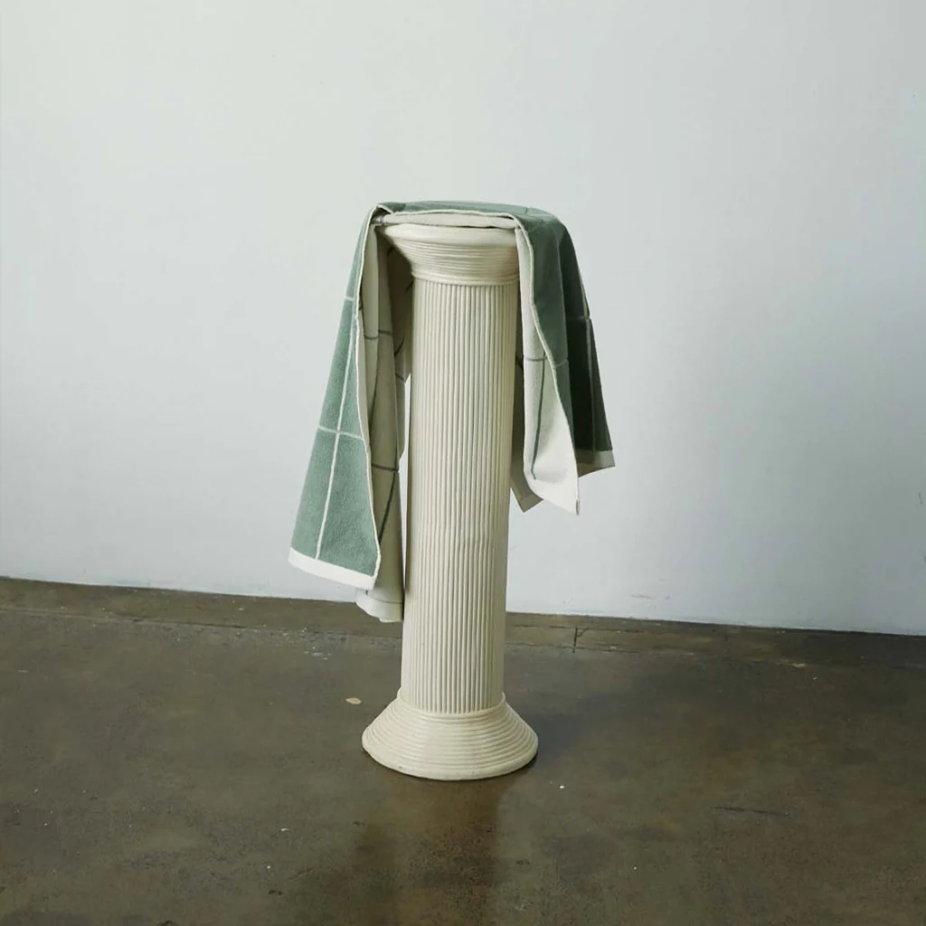 Baina Sage Chalk Miles Bath Sheet - Image 7