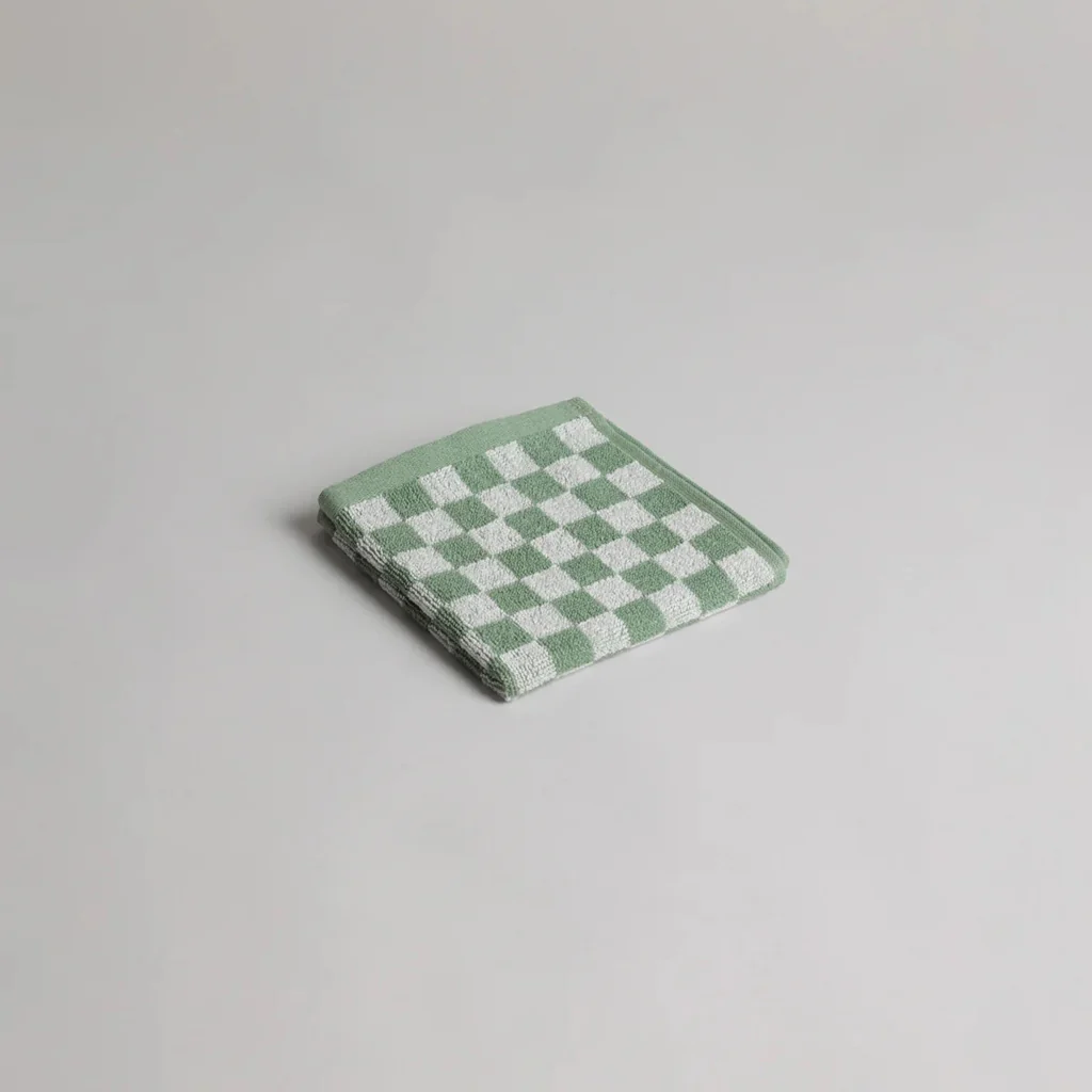 Baina Sage Chalk Quill Face Towel - Image 3