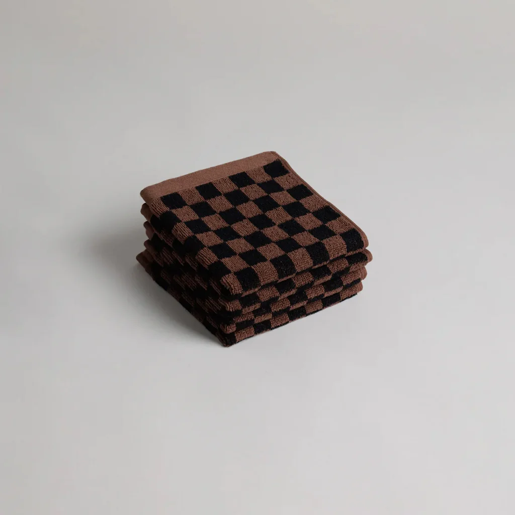 Baina Tabac Noir Quill Face Towel - Image 3