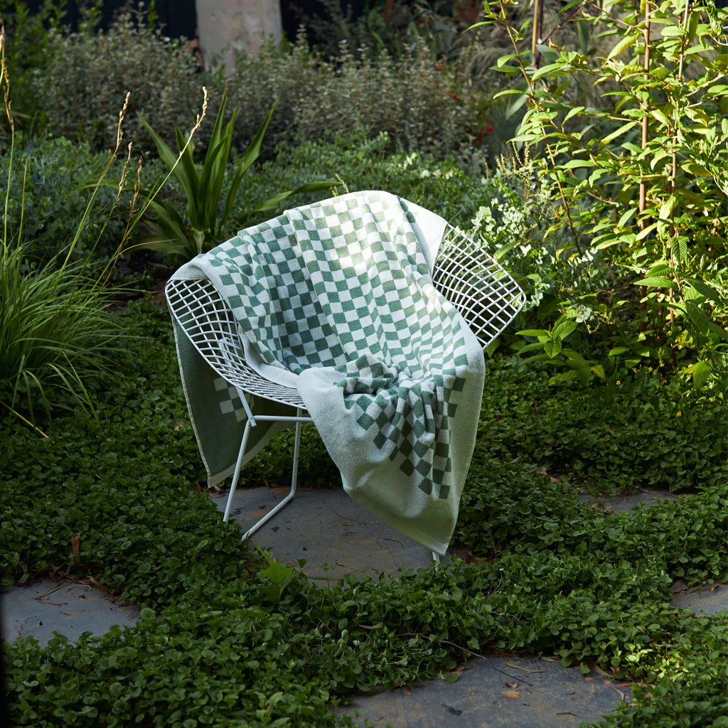 Baina Sage Chalk Roman Pool Towel - Image 6