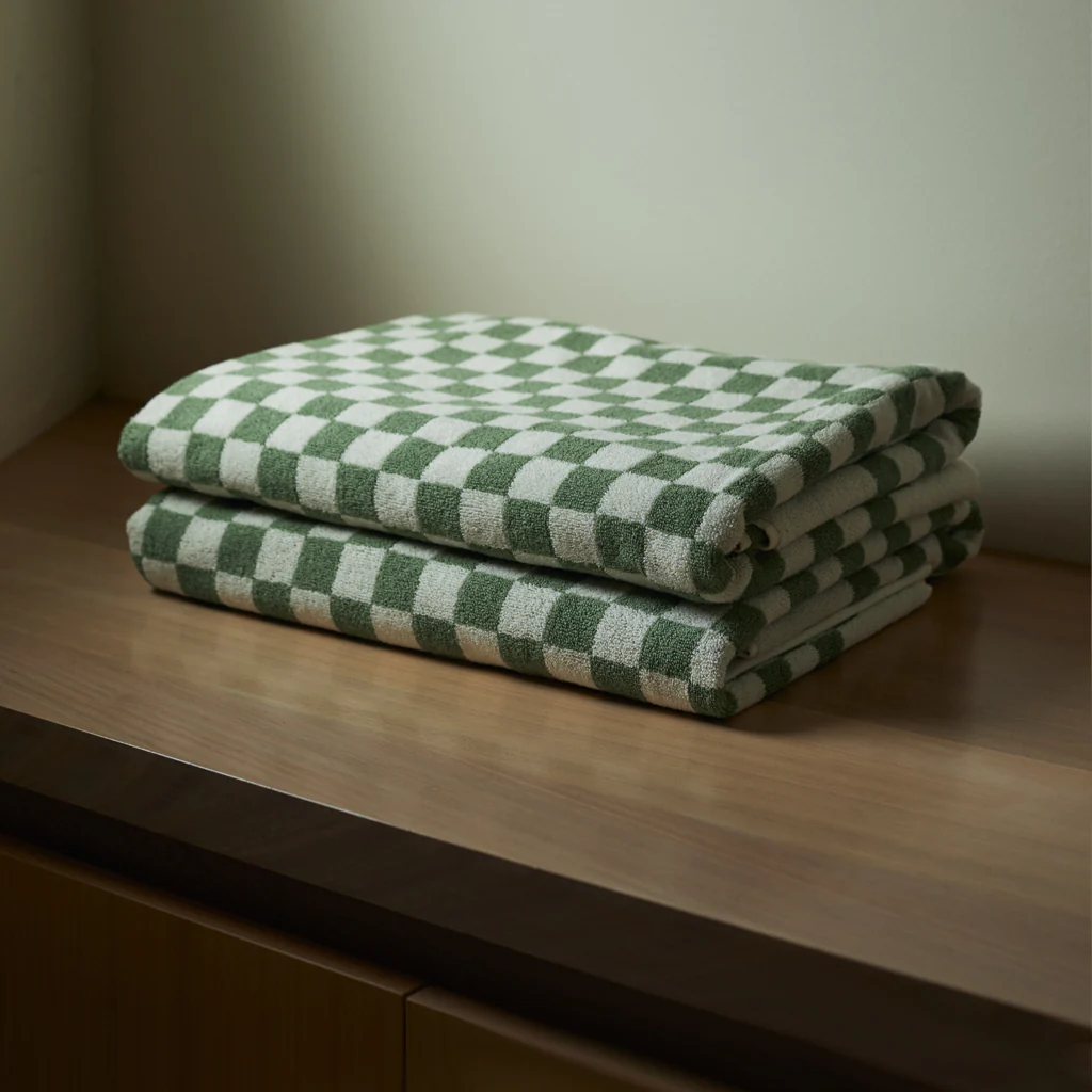 Baina Sage Chalk Roman Pool Towel - Image 9