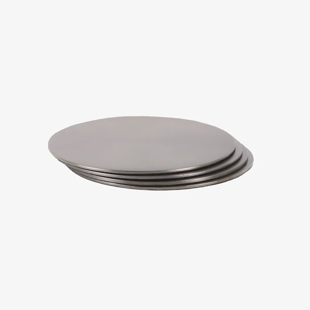 Behr & Co Black Nickel Circle Coaster Set - Image 3