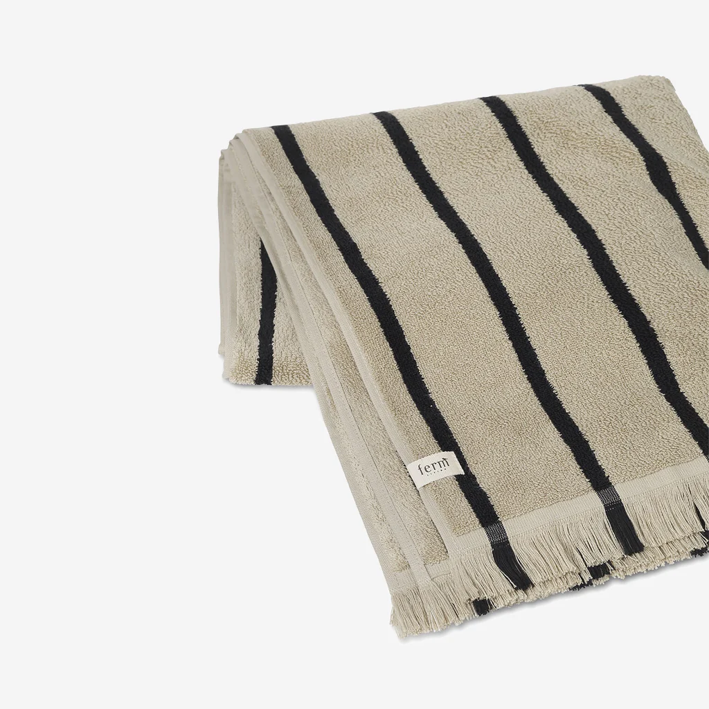 Ferm Living Alee Bath Towel Sand Black - Image 5