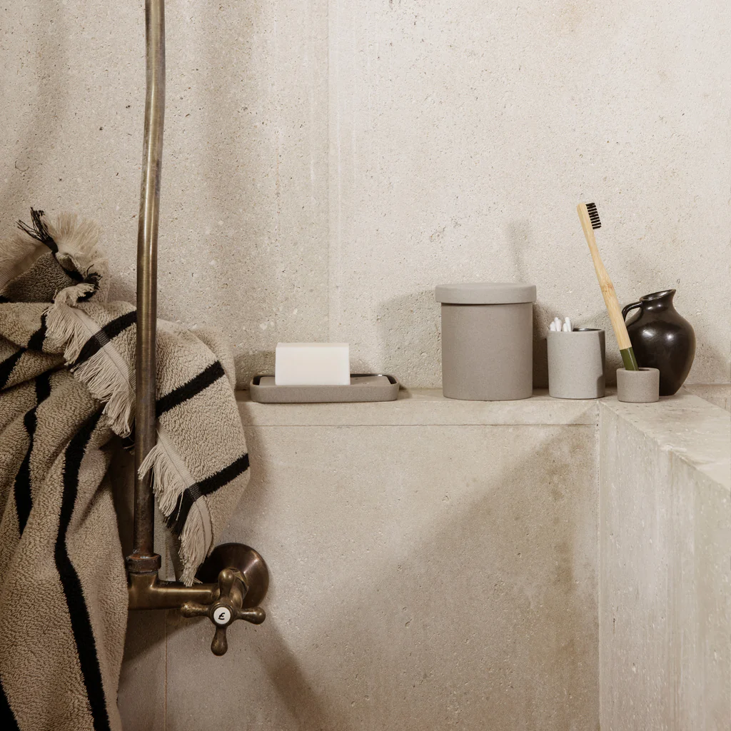 Ferm Living Alee Bath Towel Sand Black - Image 6