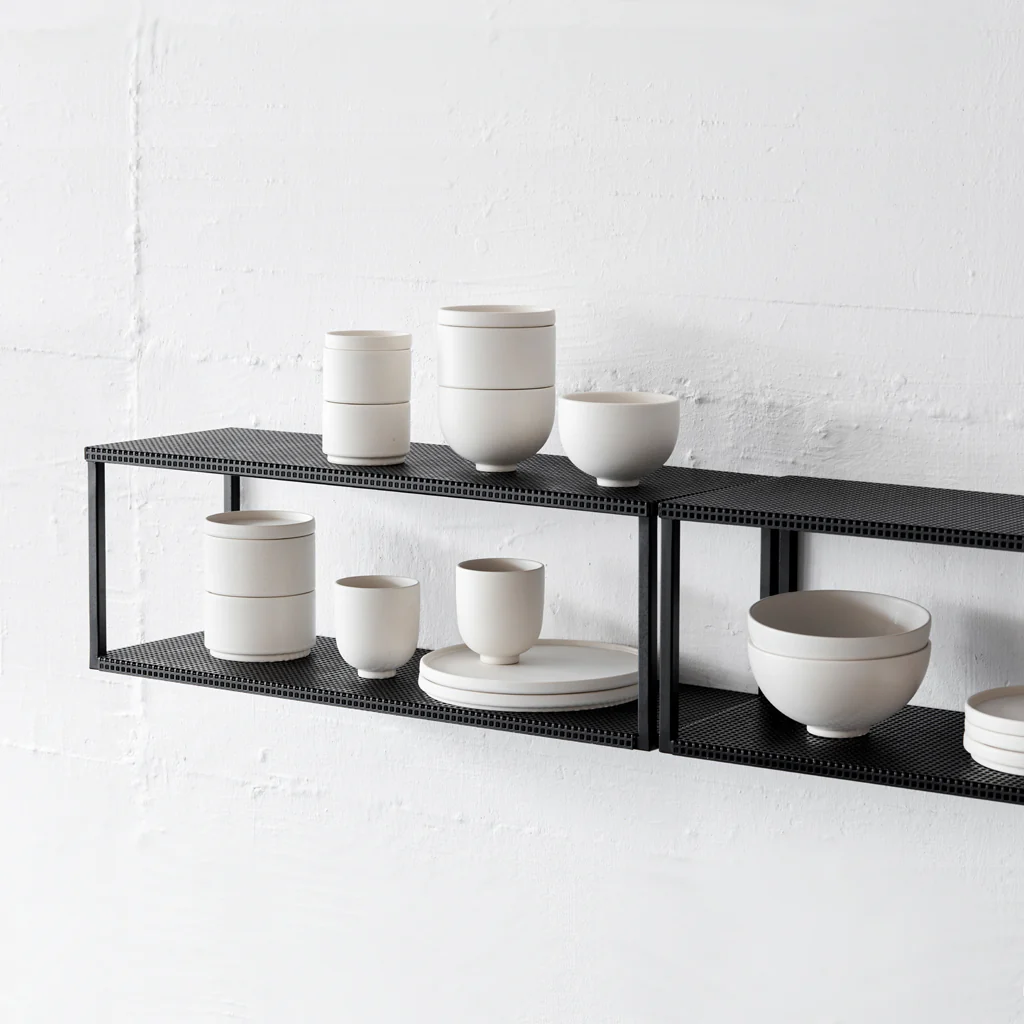 Kristina Dam Grid Wall Shelf Black - Image 3