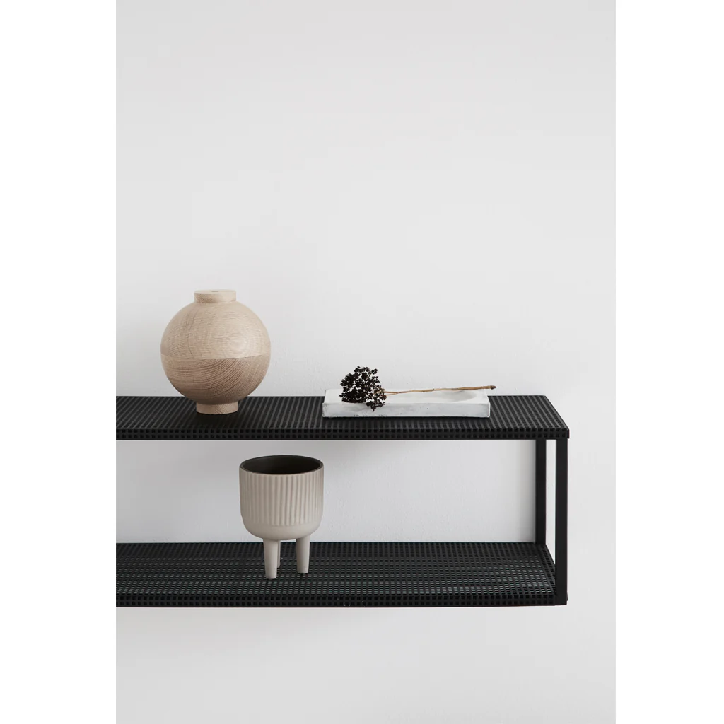 Kristina Dam Grid Wall Shelf Black - Image 4