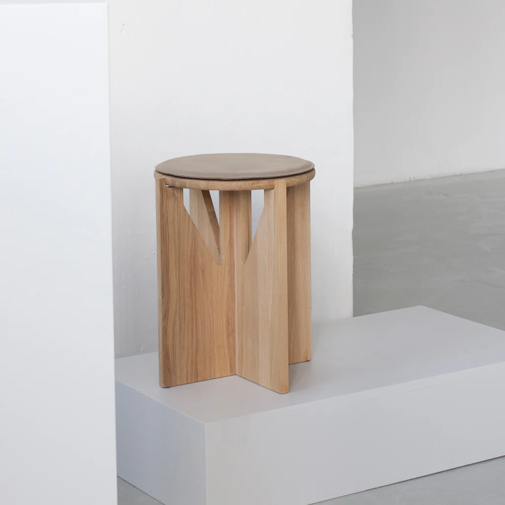 Kristina Dam Leather Stool Seating Cushion - Image 3