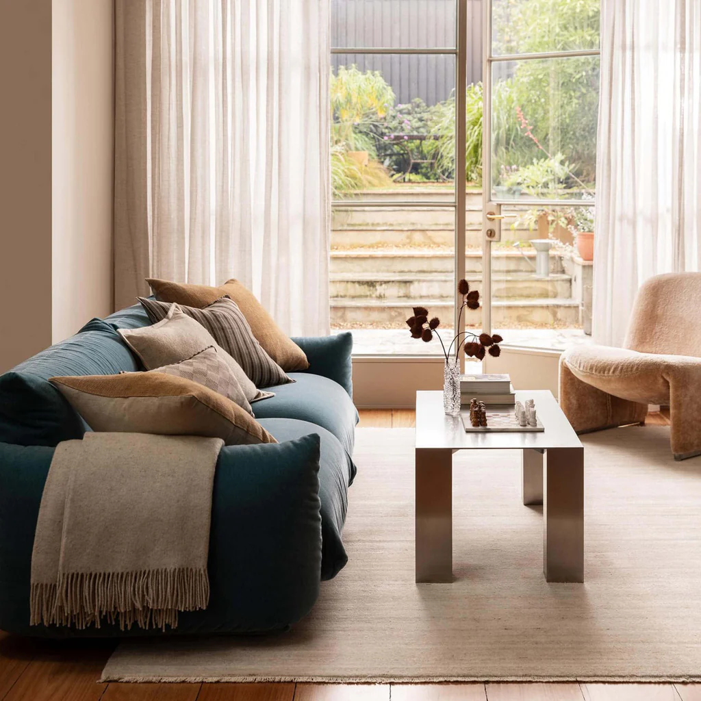 L&M Home Rome Linen Cushion Bronze - Image 4