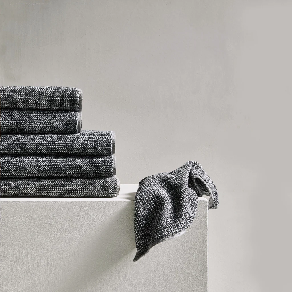 L&M Home Tweed Coal Bath Towel - Image 4