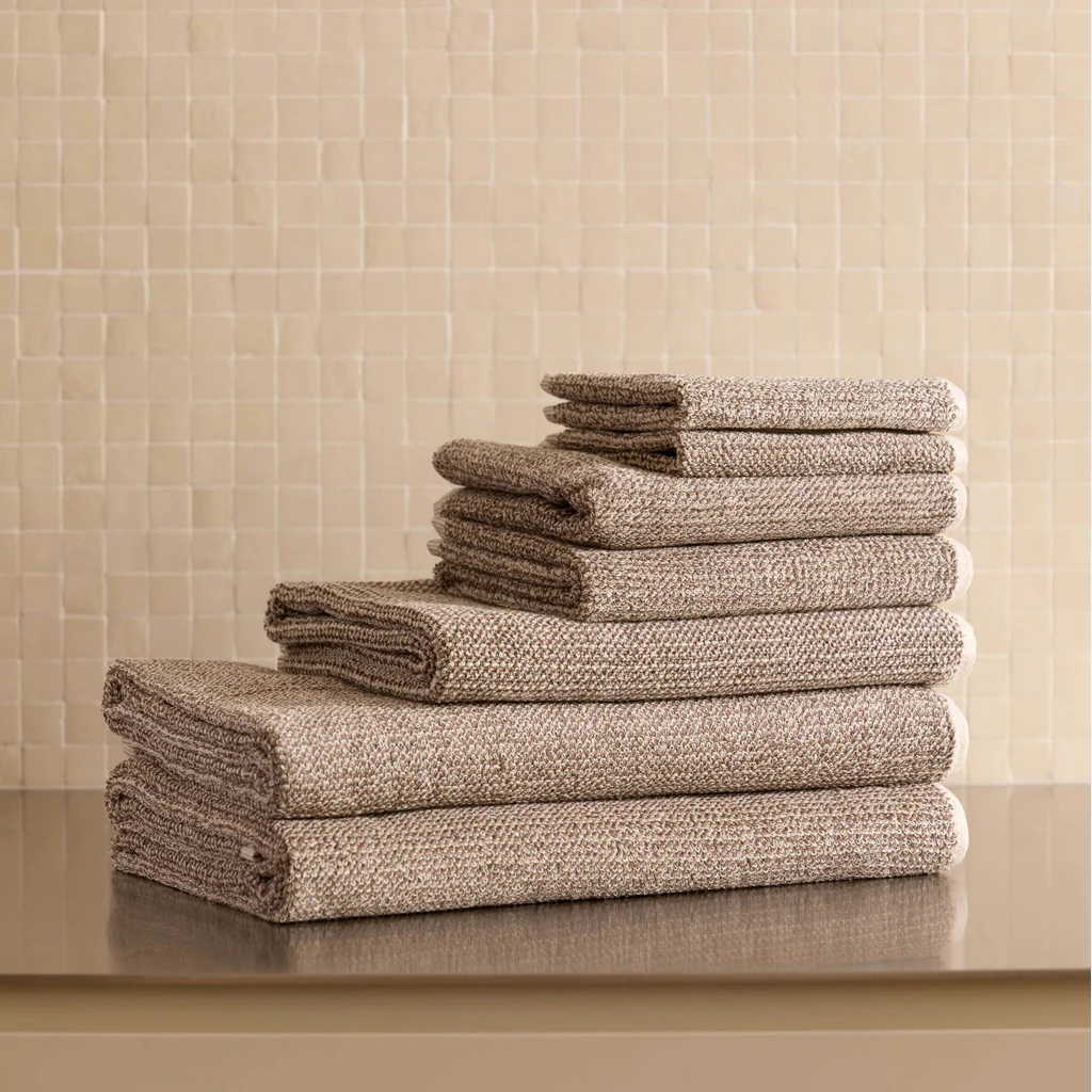 L&M Home Tweed Taupe Bath Towel - Image 10