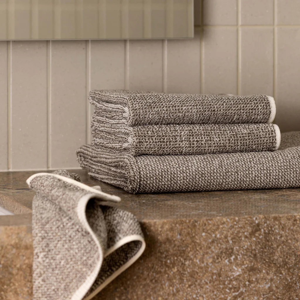L&M Home Tweed Taupe Bath Towel - Image 7