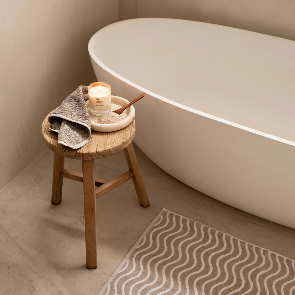 L&M Home Tweed Taupe Bath Towel - Image 8