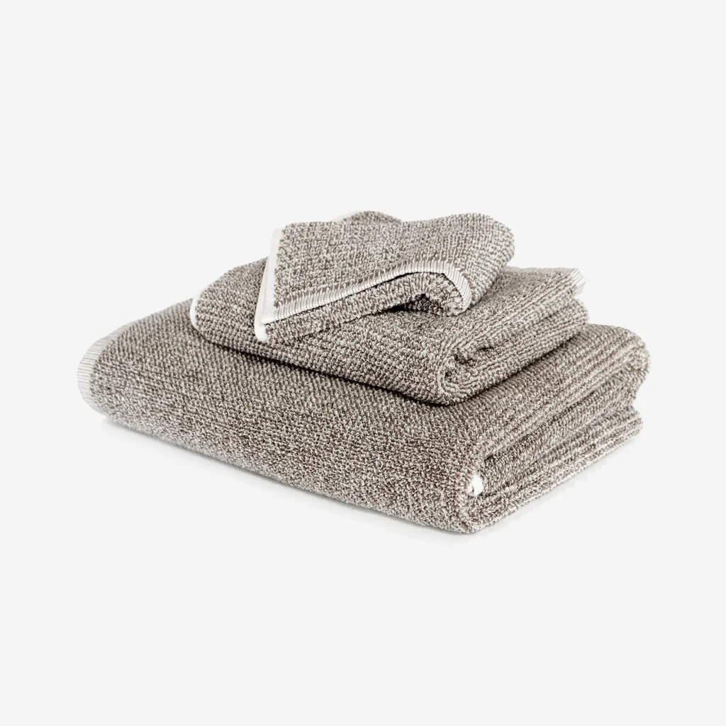 L&M Home Tweed Taupe Face Towel - Image 7