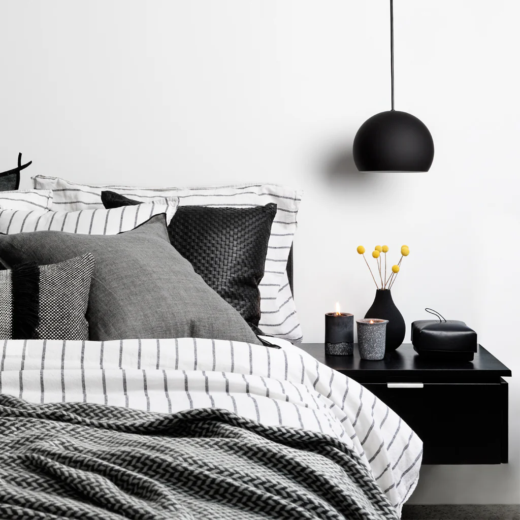 L&M Home Copenhagen Cashmere Throw Charcoal - Image 3