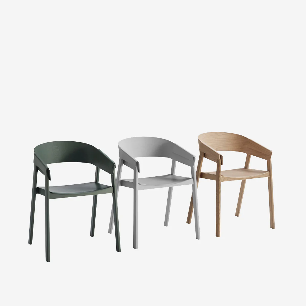 Muuto Cover Armchair Black Steelcut Trio - Image 4