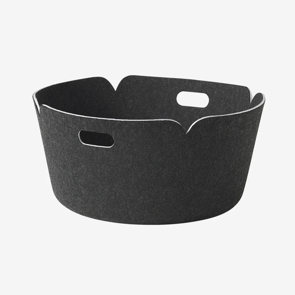 Muuto Restore Round Basket Black Melange - Image 3