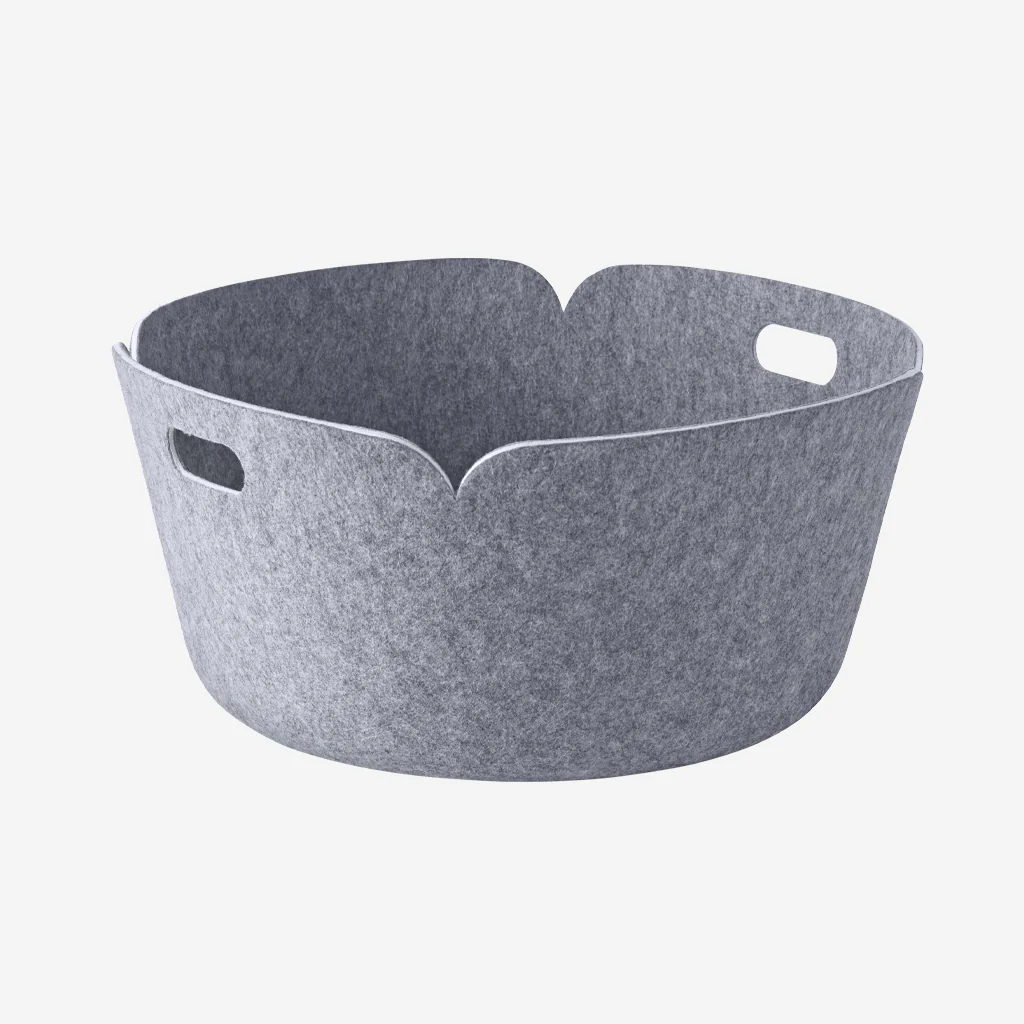 Muuto Restore Round Basket Grey Melange - Image 4