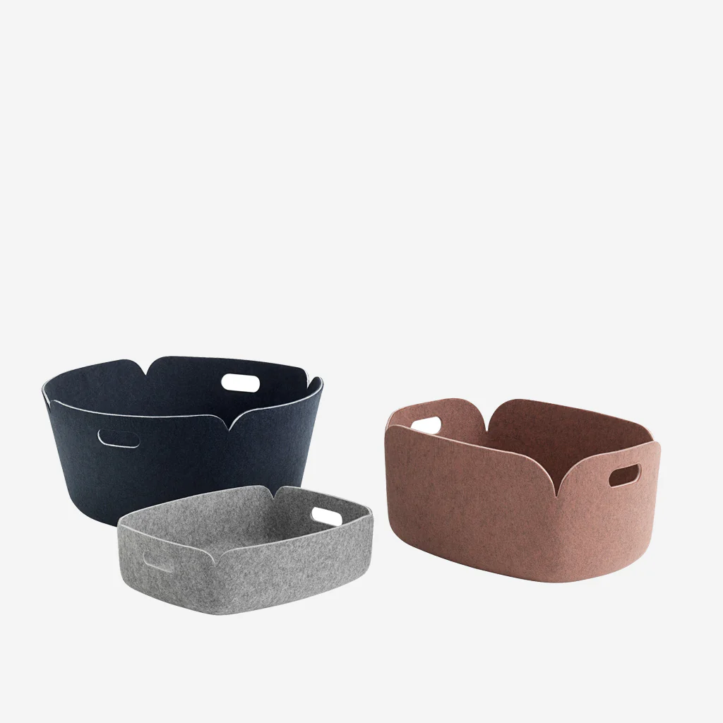 Muuto Restore Round Basket Midnight Blue - Image 3